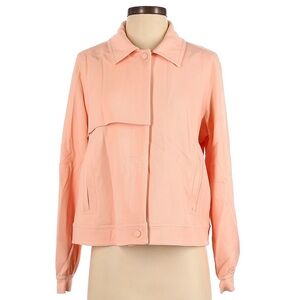 Soft Peach PURE Collection Women's Jacket with asymmetrical detail & back flap